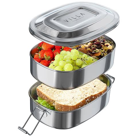 easy to go stainless steel lunch box|stainless steel lunch box for adults.